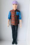 Mattel - Barbie - Fashionistas #154 - Color-Blocked Plaid Shirt - Ken - Slender - кукла